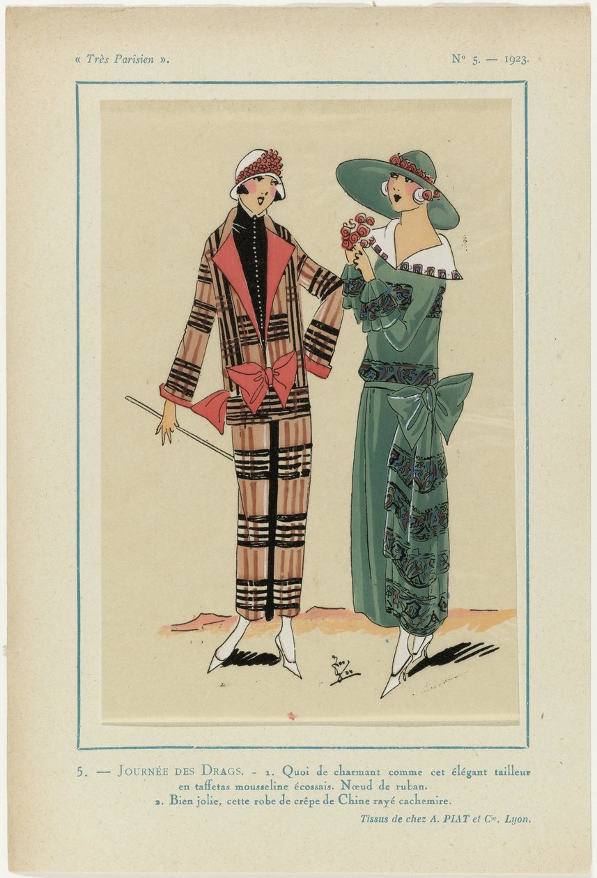 Nagyon párizsi, 1923, 5. sz.: 5.- A HOZZÁK NAPJA... alkotó: Anonymous