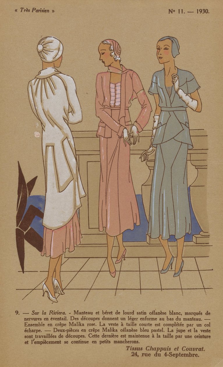Nagyon párizsi, 1930, 11. sz.: 9. - A Riviérán... alkotó: Anonymous