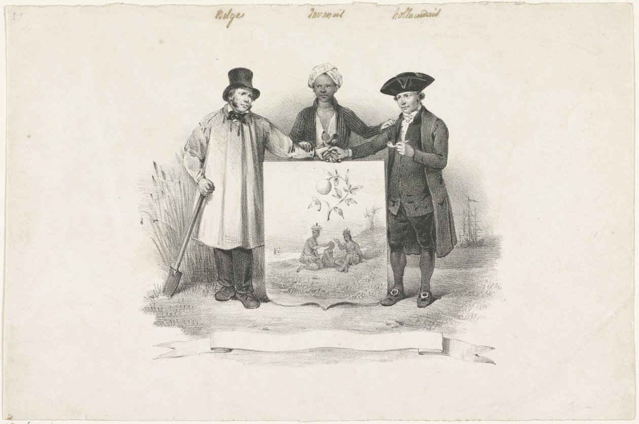 Címer belga, jávai és hollandokkal, 1826 alkotó: Anonymous