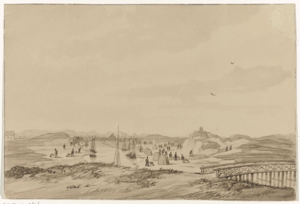 Homokásás a Hága melletti dűnékben, 1846 alkotó: Anonymous