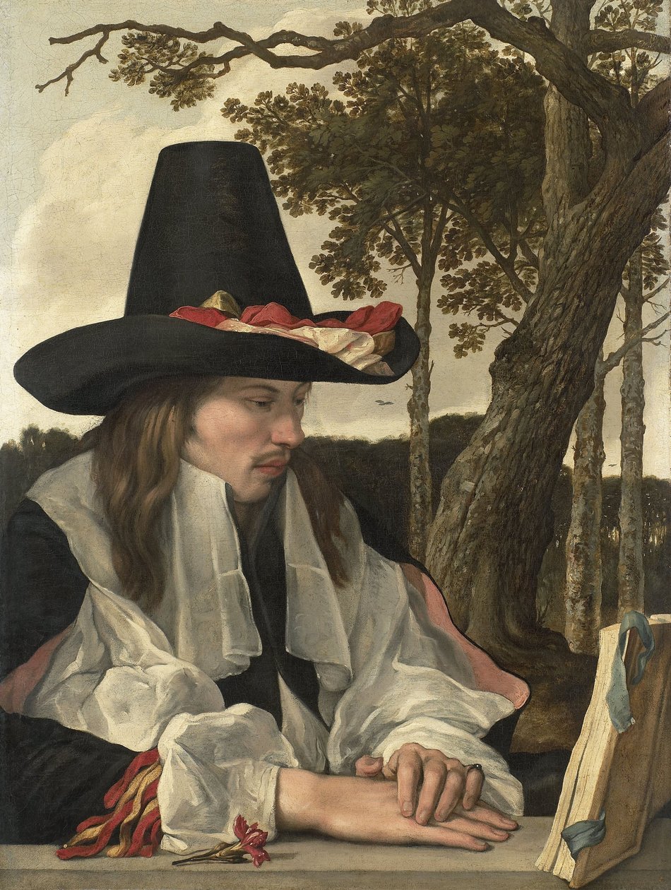 Olvasó ember, 1660 körül (olaj, vászon) alkotó: Anonymous Anonymous