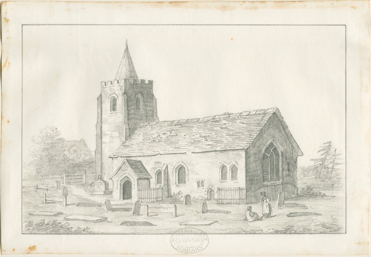 Acton Trussell Church : ceruzarajz, nd [?19. század] (rajz) alkotó: Anonymous Anonymous