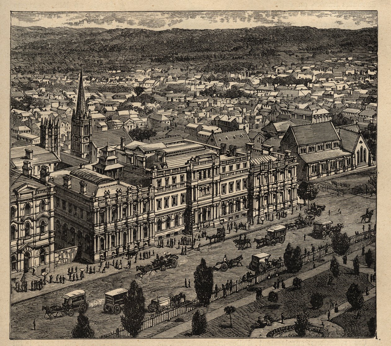 Adelaide - Ausztrália - 1890 - metszet 1890 alkotó: Anonymous Anonymous