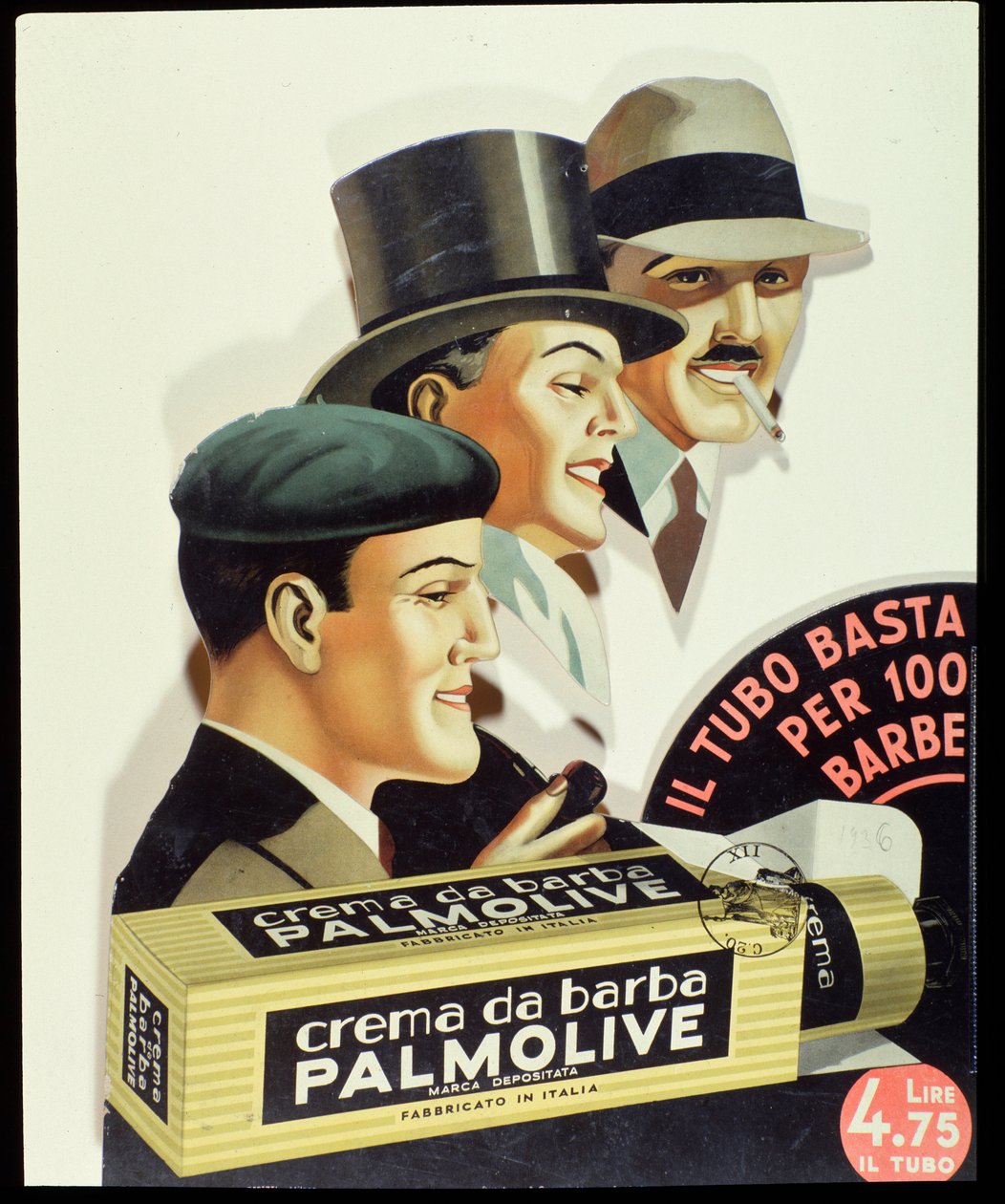Reklámplakát a Palmolive borotválkozó krémhez 1936 alkotó: Anonymous Anonymous