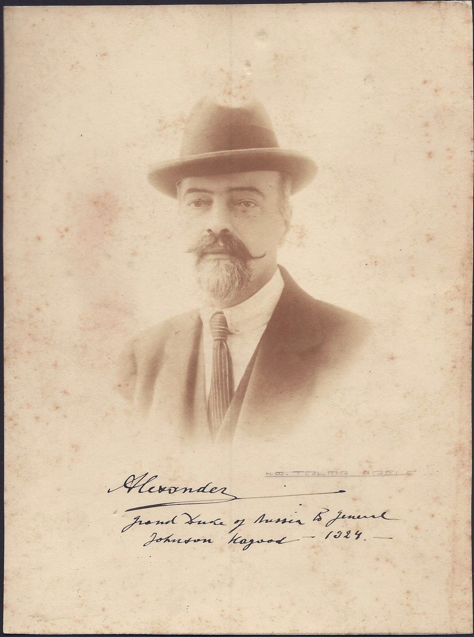 Alexandre Mikhailovich de Russie – Alekszandr Mihajlovics orosz nagyherceg (1866-1933), névtelen. Fénykép alkotó: Anonymous Anonymous