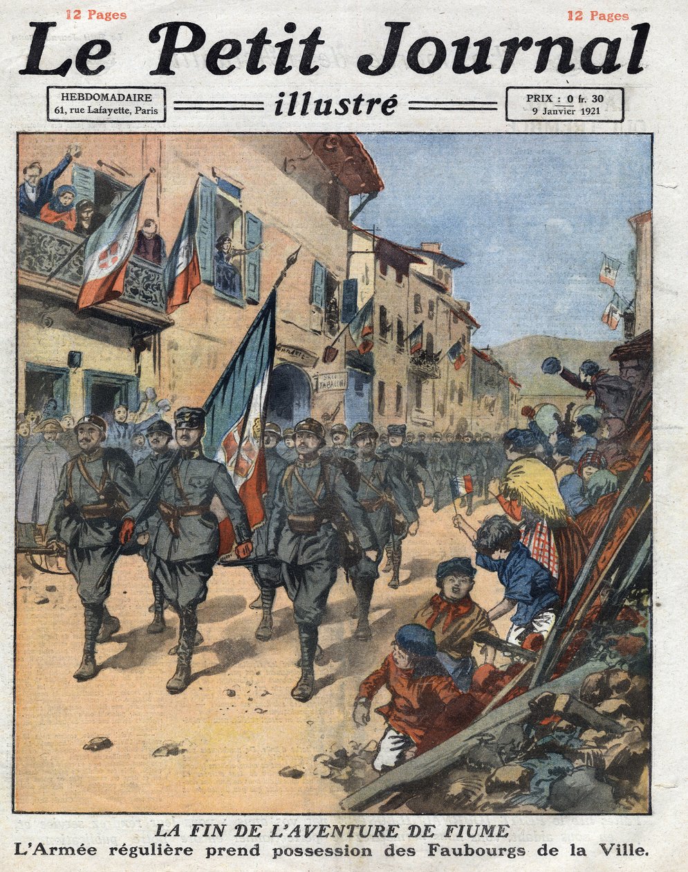 A Rapallo-kereskedelem eredményeként Fiume (Rijeka) szabad állammá vált, a Gabriele d