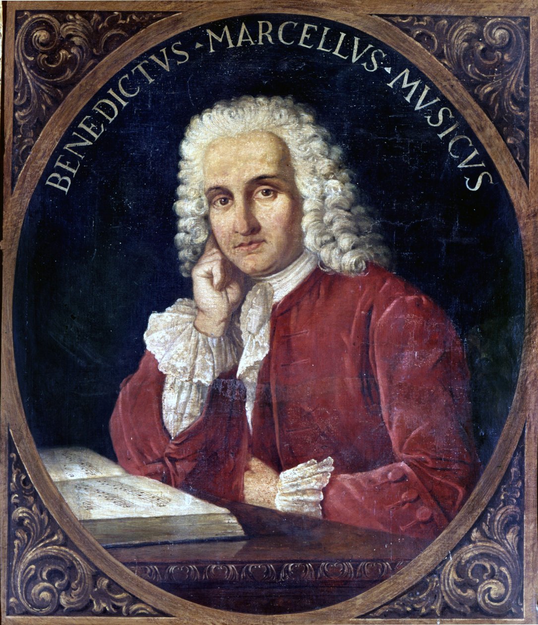 Benedetto Marcello (1686-1739) olasz zeneszerző névtelen festménye a 18. században. Velence alkotó: Anonymous Anonymous