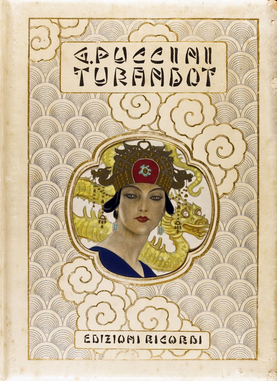 A Turandot című könyv borítója, Giacomo Puccini par Anonymous alkotó: Anonymous Anonymous