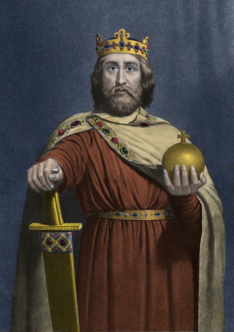 Nagy Károly (Carolus Magnus, Carolus Magnus, 742-814), a frankok királya - Nagy Károly (Carolus Magnus, Nagy Károly) (747-814) a frankok királya és a Nyugat keresztény császára - alkotó: Anonymous Anonymous