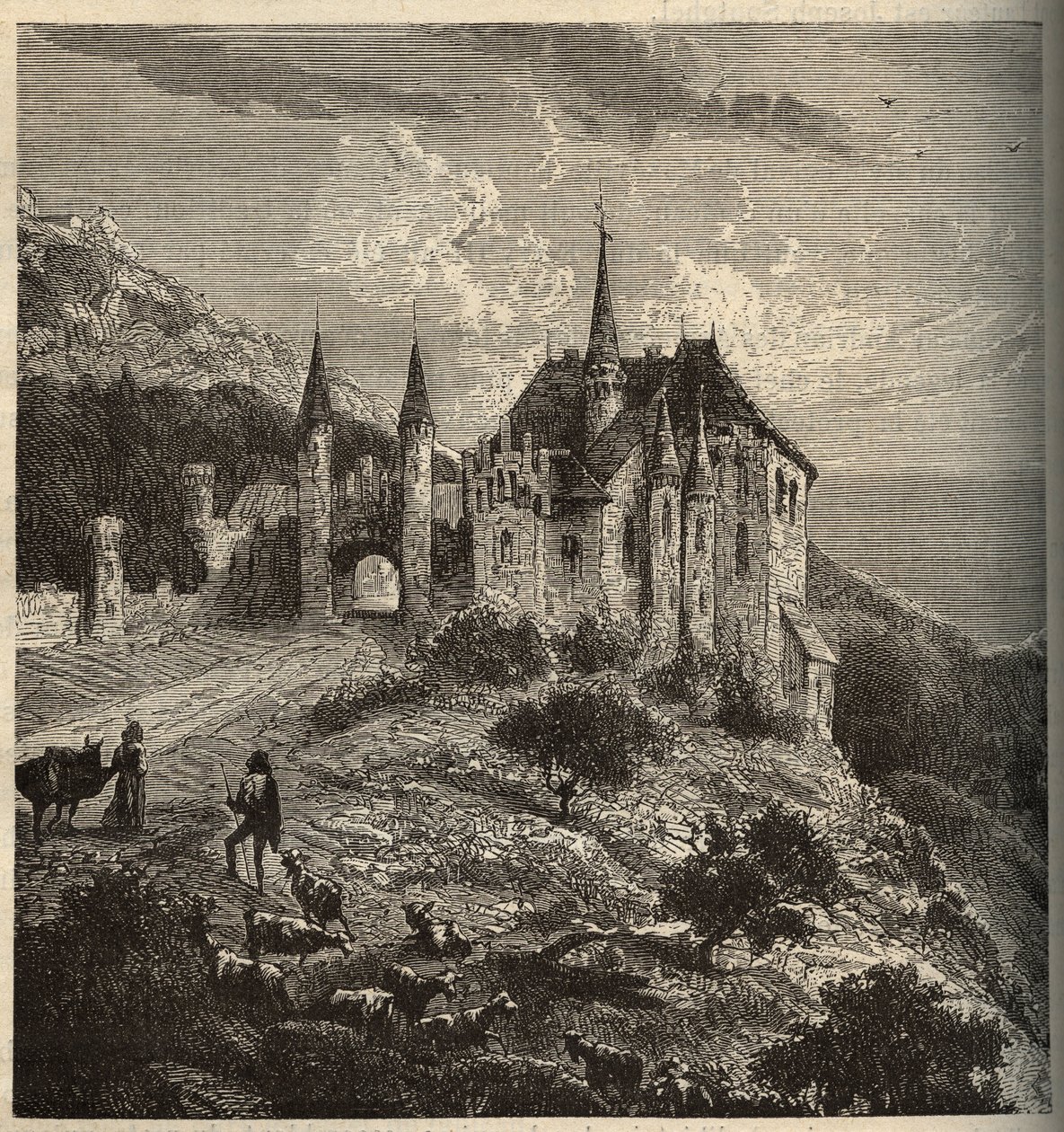 Chateau du Montet - Vandoeuvre-les-Nancy - Lorraine - metszet "" PATRIE" - PECTUREQUIREQUE FRANCIAORSZÁG LEÍRÁSA 6 KÖTETÉSBEN LUCIEN HUARD - 19. század vége alkotó: Anonymous Anonymous