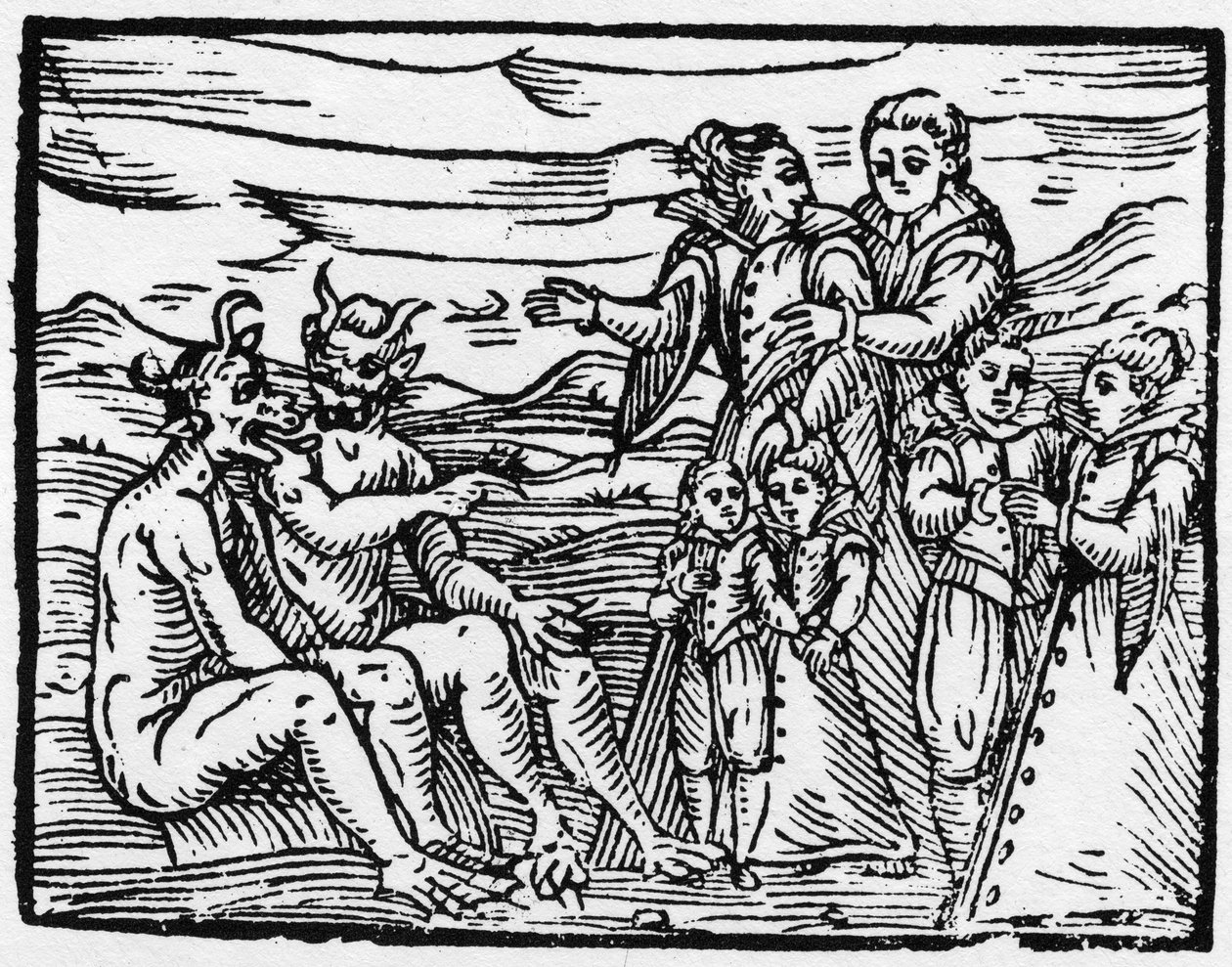 A szombatra először beengedett gyermek - „Compendium Maleficarum”, a boszorkányokkal, gonoszságukkal és válogatásukkal foglalkozik Francesco Maria Guazzo vagy Guaccio vagy Guaccius (15? -16??) 1608 Magángyűjtemény alkotó: Anonymous Anonymous