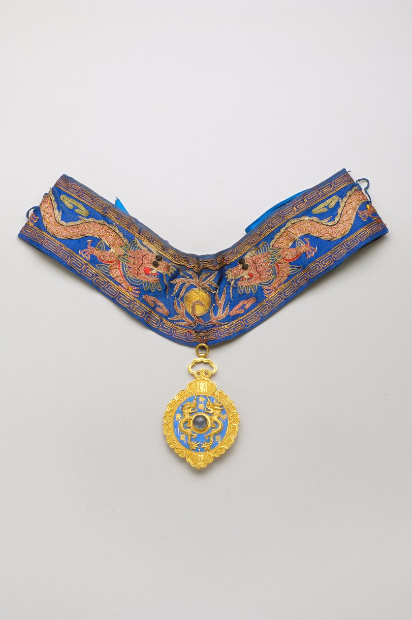 Kína – A Kettős Sárkány Rendje: 3. osztályú jelvény, 2. fokozat (1882-1902) alkotó: Anonymous Anonymous