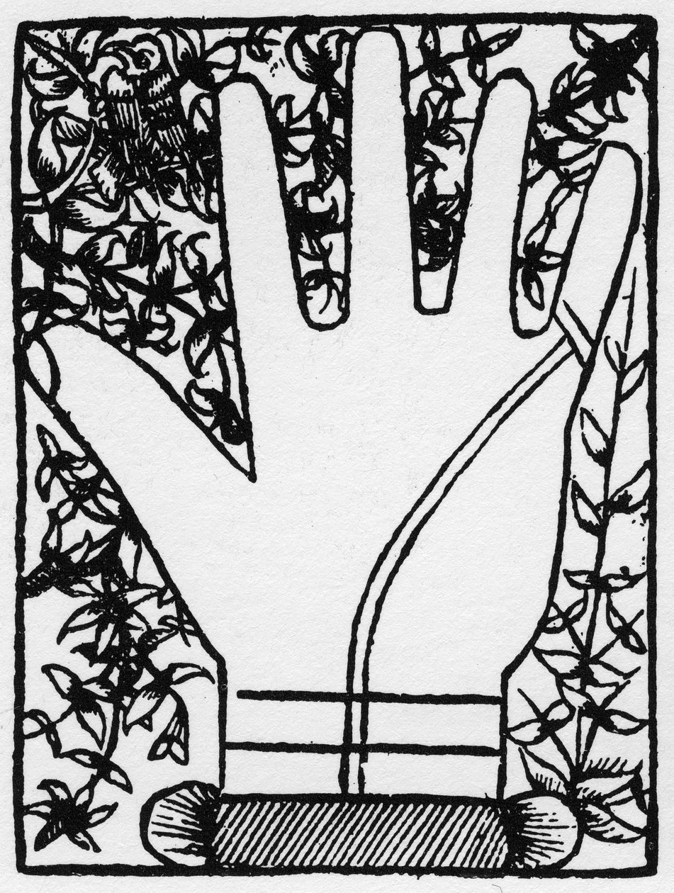 Chiromancia – Dupla Mercurienne Line – 1545-ös metszet a „The Art of Chyromance”-ban (Art of Chiromance) Andre Corvo – Magángyűjtemény alkotó: Anonymous Anonymous