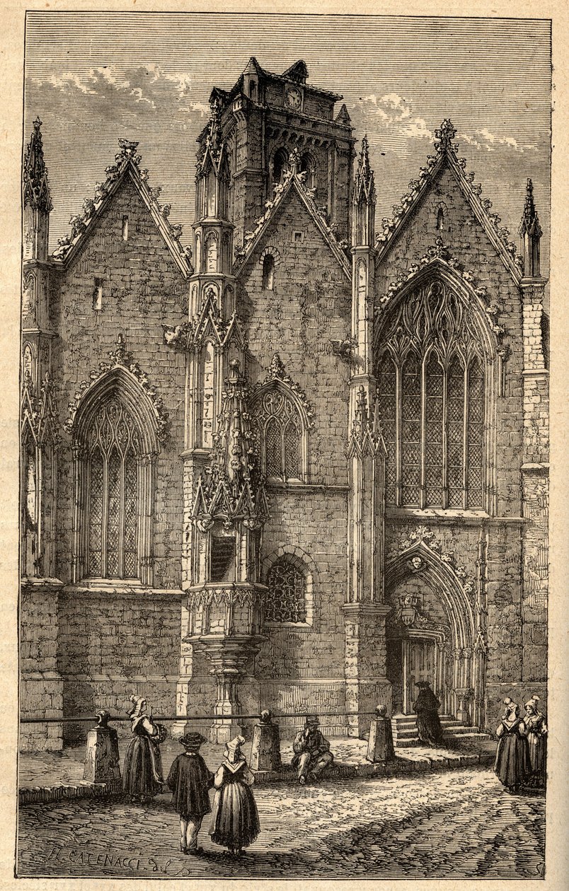 Notre-Dame (Notre Dame) Üvegtemplom - Üveg (Ille-et-Vilaine) - „” PATRIE”-vel vésett – PACUREQUIREQUE FRANCIAORSZÁG LEÍRÁSA 6 KÖTETÉSBEN LUCIEN HUARD - XIX. század vége alkotó: Anonymous Anonymous