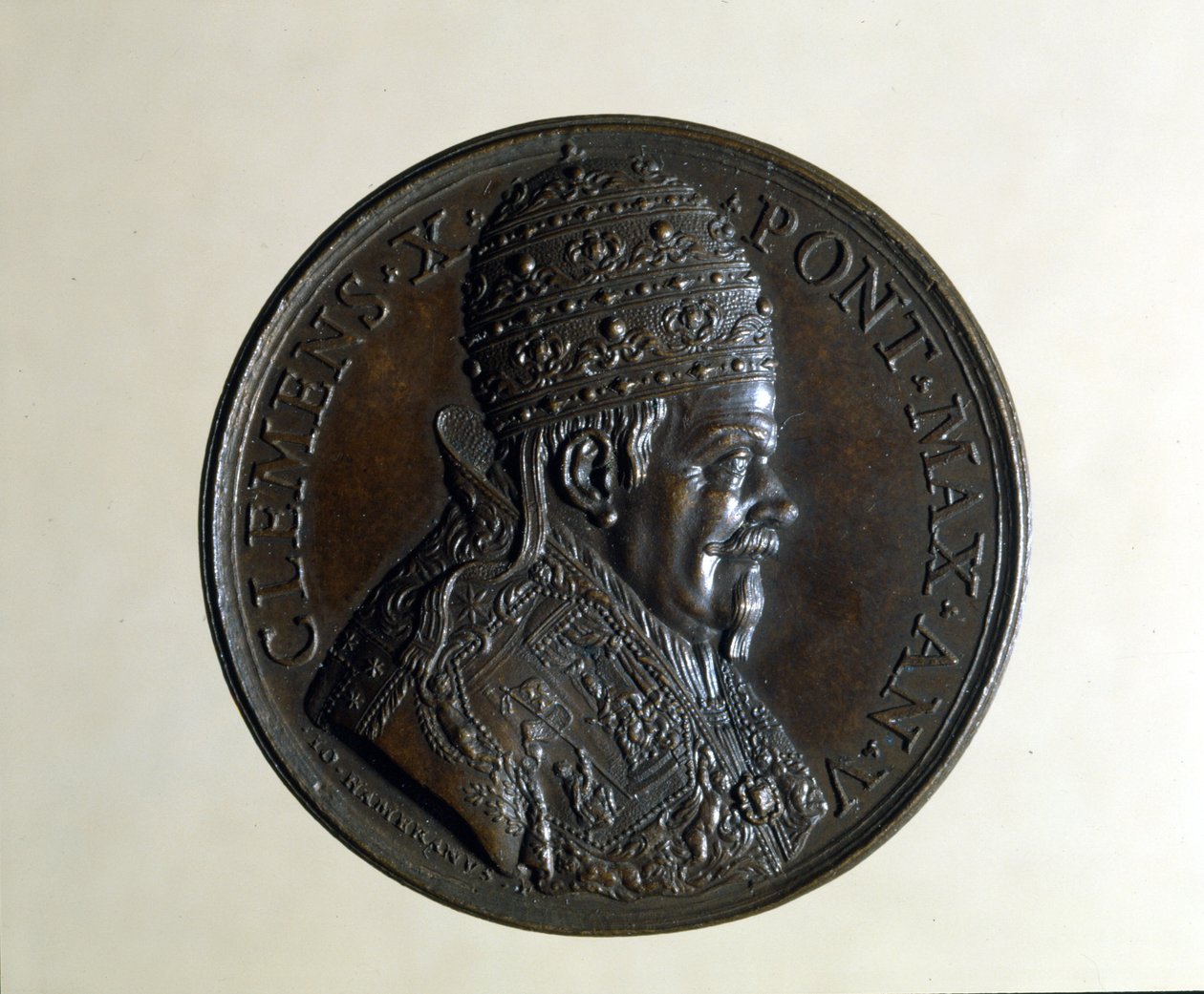 X. Kelemen (1590-1676). Bronz érem. , Milánó alkotó: Anonymous Anonymous