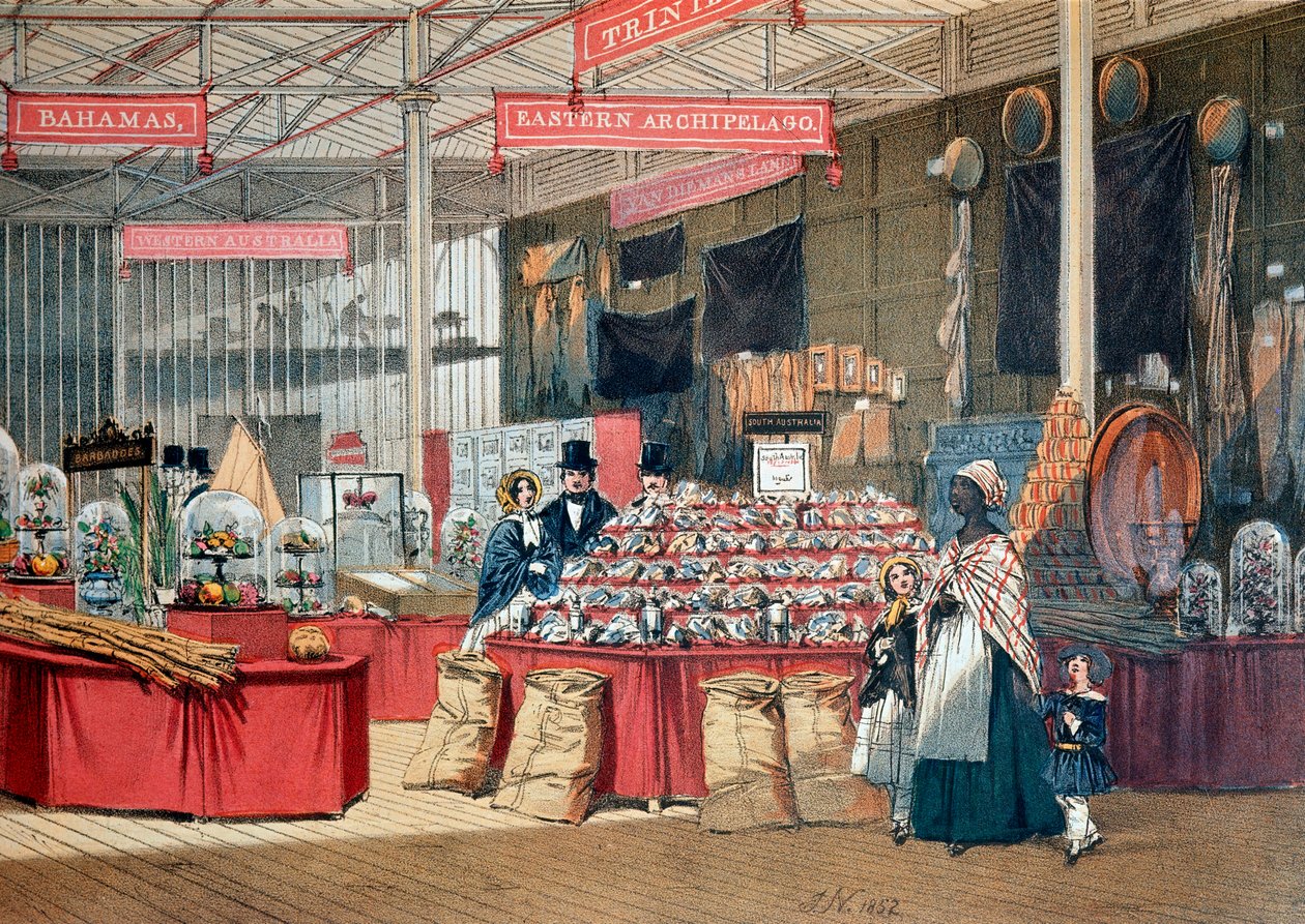Colonial Products Pavilion a londoni világkiállításon. 1851. London, Victoria and Albert Museum alkotó: Anonymous Anonymous