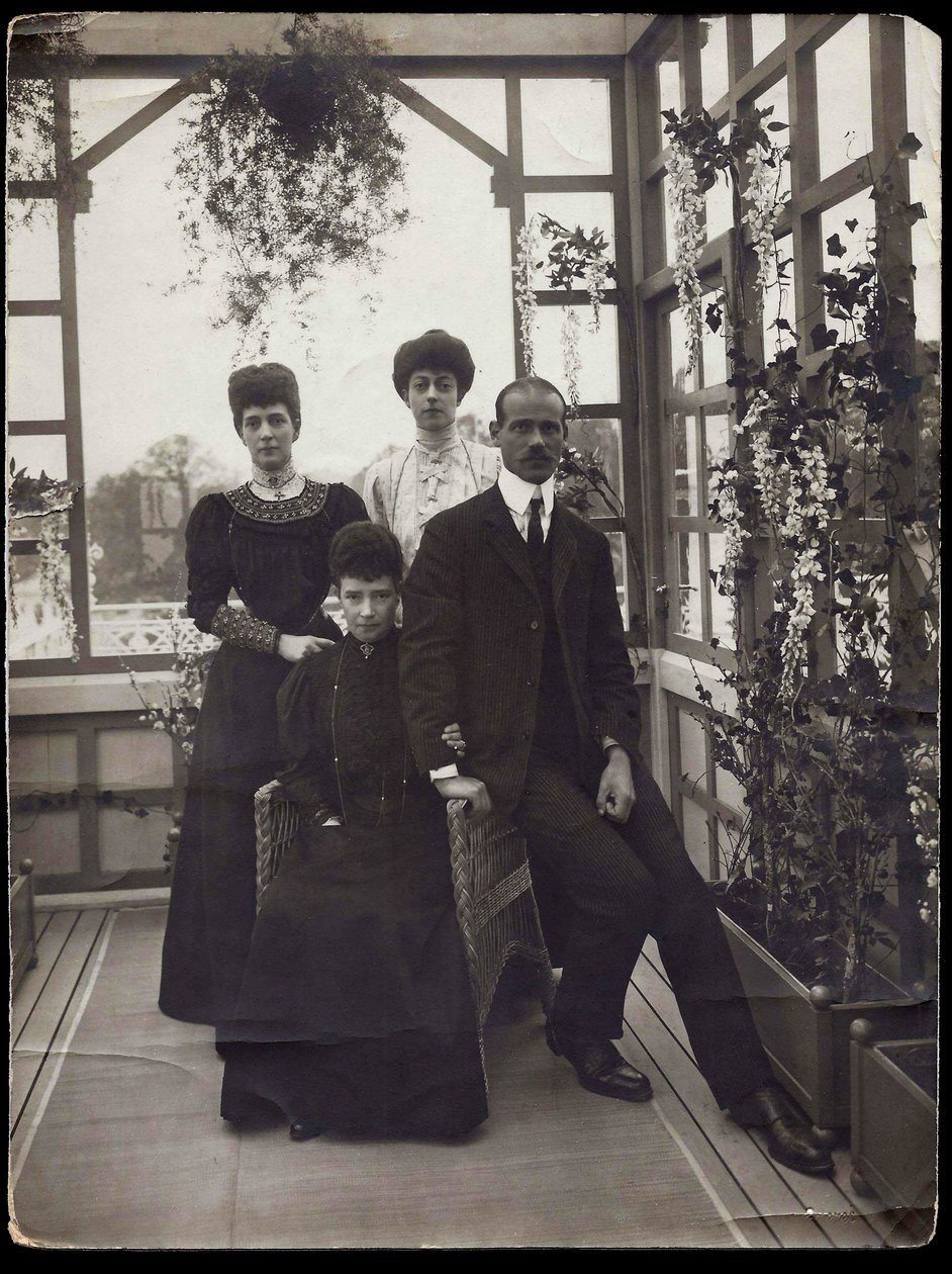 Dagmar de Danemark (1847-1928) - Michel Alexandrovitch de Russie (1878-1918) - Dán Alexandra (1844-1925) és Victoria hercegnő - Mária Fjodorovna (Fedorovna) honvéd császárné, Alekszandrovics Mihály nagyherceg, Alexandra Nagy-Britannia királynője és Pr alkotó: Anonymous Anonymous