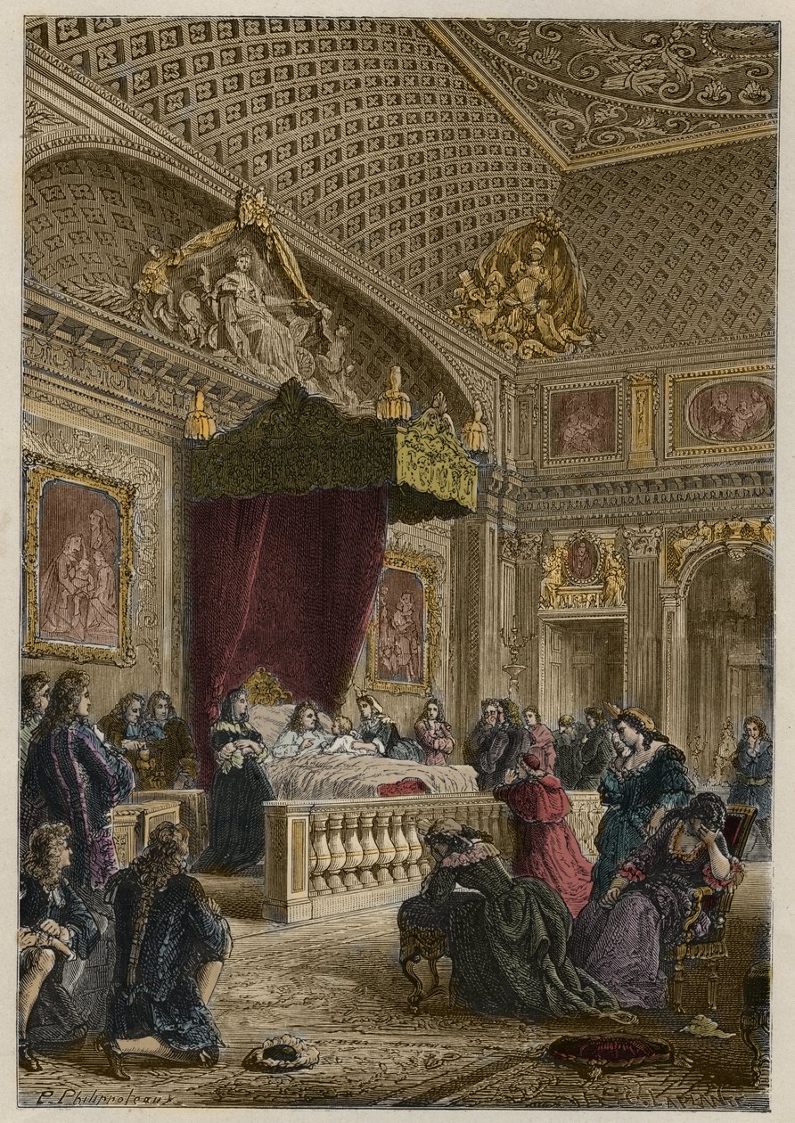 XIV. Lajos halála Versailles-ban, szeptember 1-jén alkotó: Anonymous Anonymous