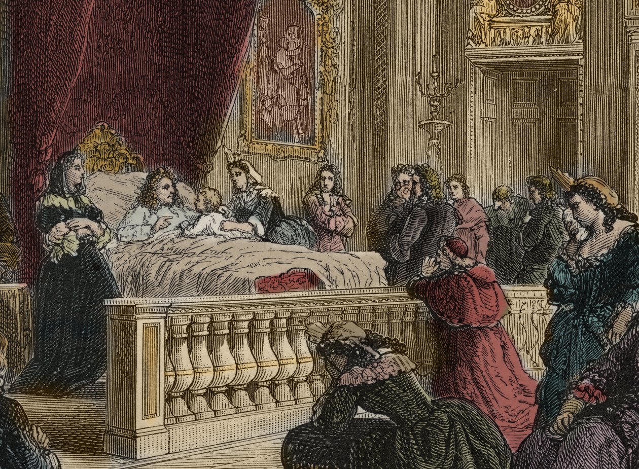 XIV. Lajos halála Versailles-ban, szeptember 1-jén alkotó: Anonymous Anonymous