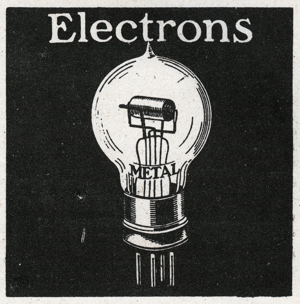 Elektromos jelenségek: elektronok. 1925 névtelen illusztrációja. Magángyűjtemény. alkotó: Anonymous Anonymous
