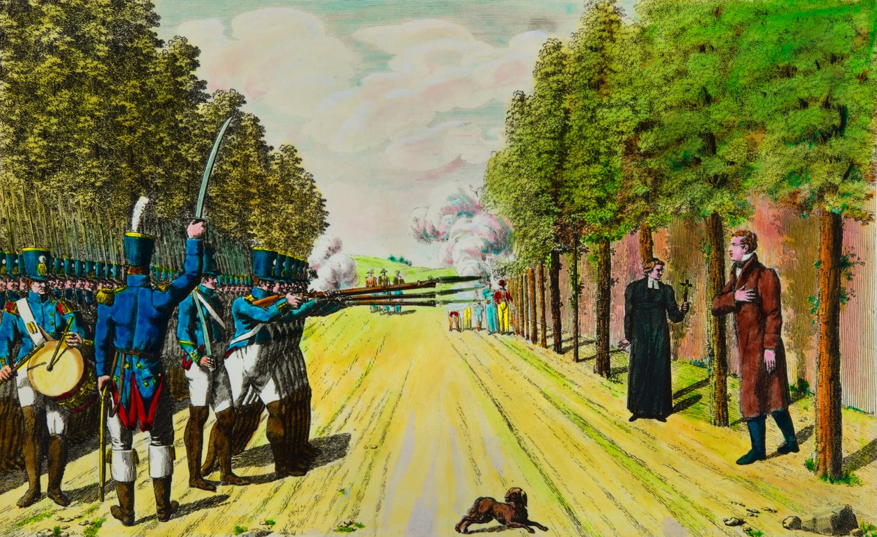 Enghien hercegének kivégzése (Louis Antoine de Bourbon Conde alkotó: Anonymous Anonymous