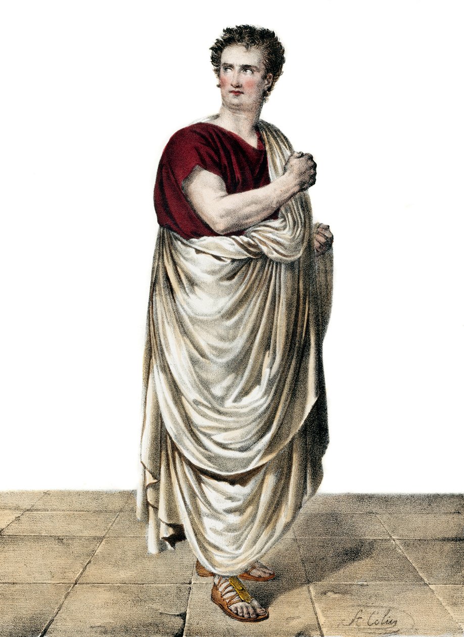 Felicity-Auguste Saillot Desmousseaux francia színész (1785-1854) Roscius szerepében Etienne de Jouy (1764-1846) "" Sylla" című filmjében alkotó: Anonymous Anonymous