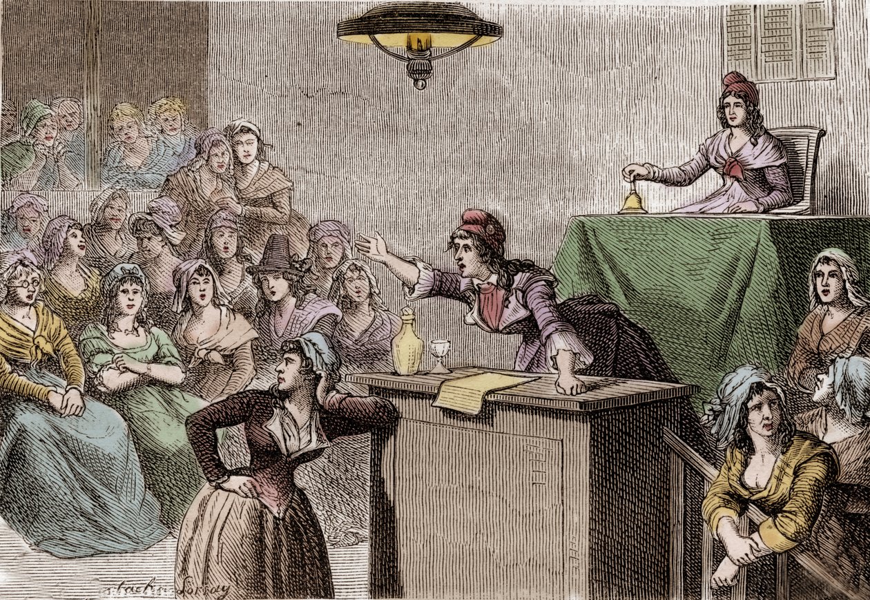 Francia forradalom 1789-1799, politikai női klub alkotó: Anonymous Anonymous