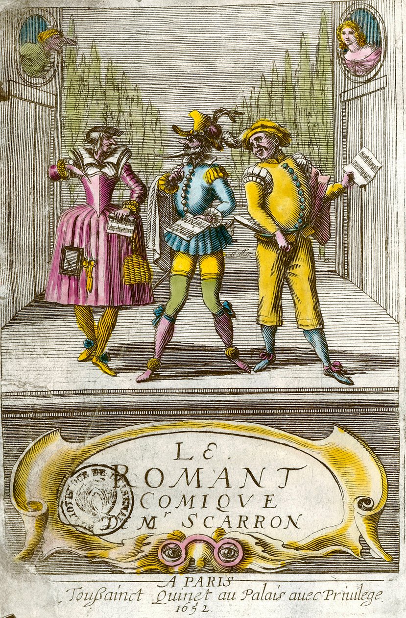 Paul Scarron francia író (1610-1660) „A képregény” címoldala alkotó: Anonymous Anonymous