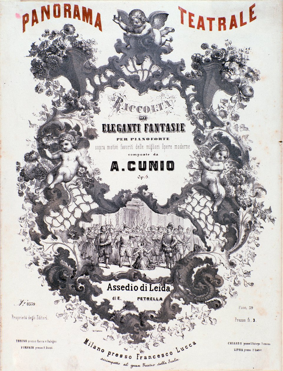 Elnava homlokzata vagy Leiden ostroma, Errico Petrella alkotó: Anonymous Anonymous
