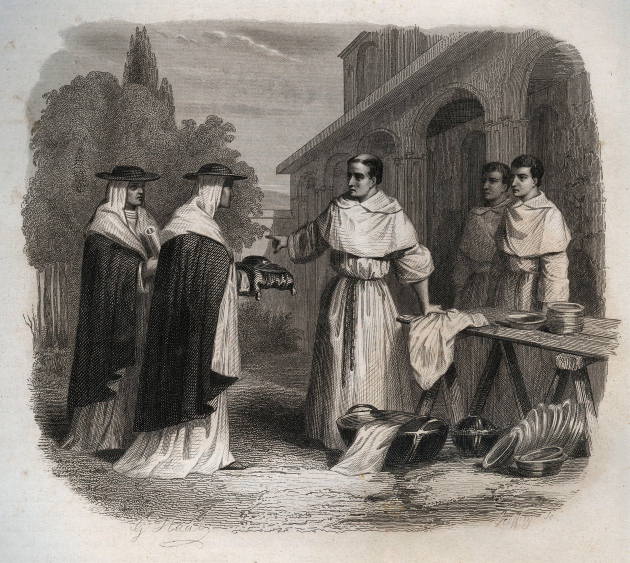A Bonaventure néven ismert Giovanni da Fidanza (1217-1274 körül) (San Bonaventura) megkapta a bíborosi kalapot. Metszet 1846-ból „A szentek élete” c. Magángyűjtemény. alkotó: Anonymous Anonymous