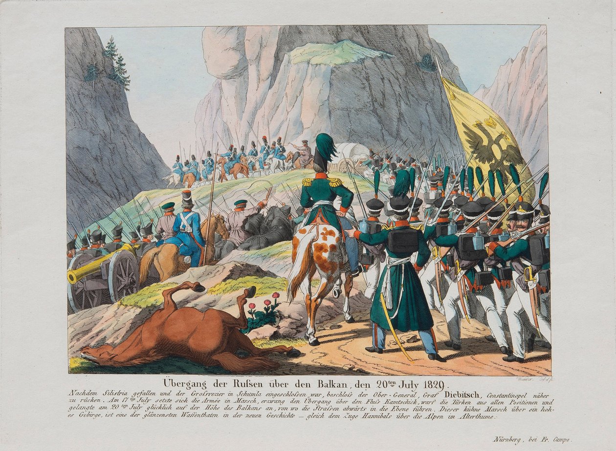 Guerre russo-turque de 1828-1829 - Ivan Ivanovich Diebitsch gróf hadserege (Hans Karl Friedrich Anton von Diebitsch és Narden vagy Ivan Ivanovitch Dibitch-Zabalkanski alkotó: Anonymous Anonymous