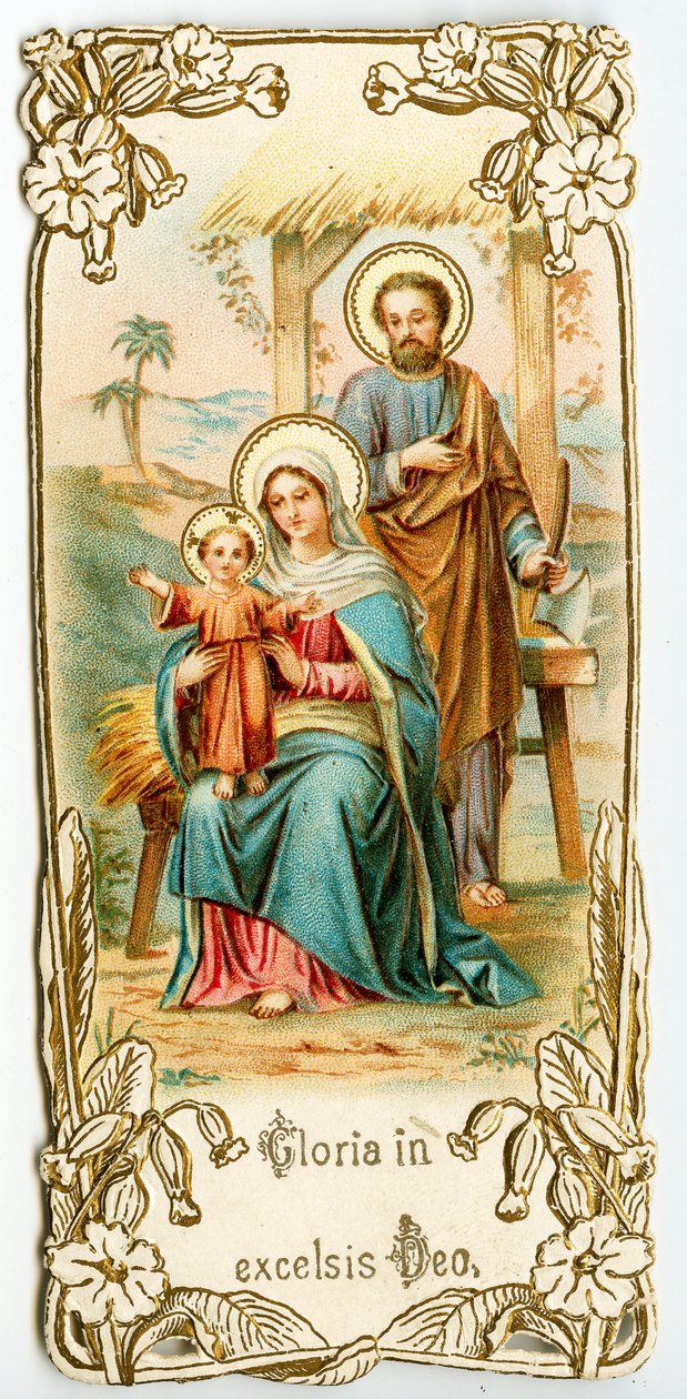 Szent család (kromolitográfia) alkotó: Anonymous Anonymous