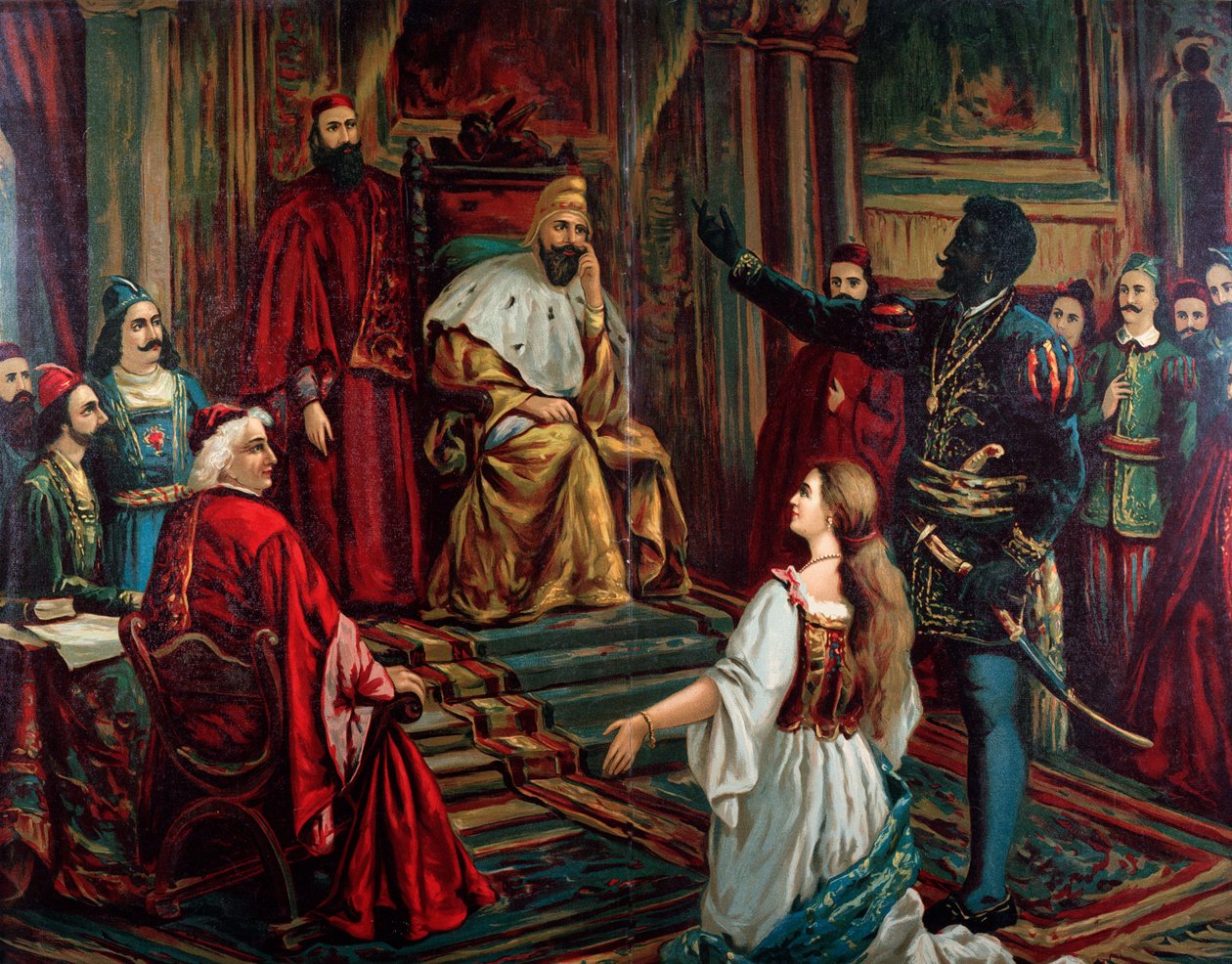 Giuseppe Verdi Otello-operájának illusztrációja alkotó: Anonymous Anonymous