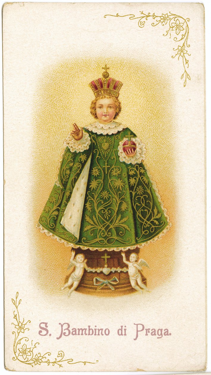 Prágai csecsemő Jézus (metszet alkotó: Anonymous Anonymous