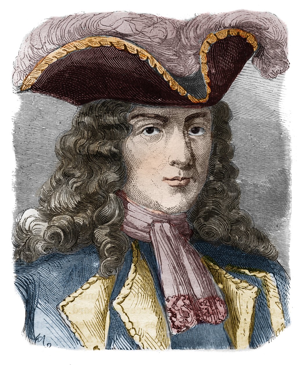 Jean-Bernard Louis de Saint Jean, báró de Pointis (1645-1707), francia admirális és közlegény. századi metszet. Magángyűjtemény. alkotó: Anonymous Anonymous