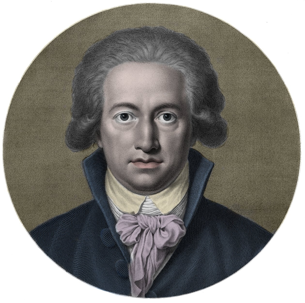 Johann Wolfgang von Goethe (1749-1832). német író. Metszet 19. sz. – Johan Wolfgang Goethe (1749-1832), német író portréja alkotó: Anonymous Anonymous