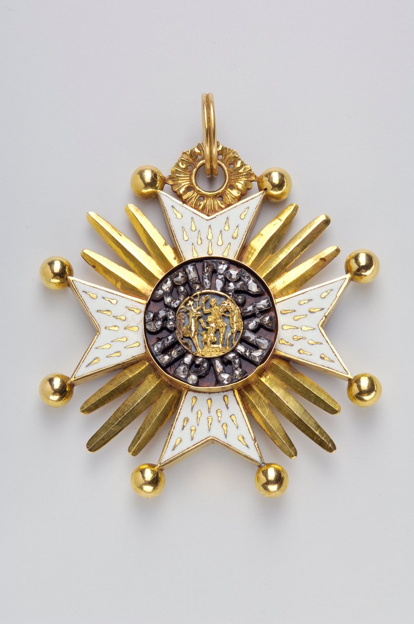 Bajor Királyság - Szent Hubert Rend : jelvény (előlap) - 1700-1750 alkotó: Anonymous Anonymous