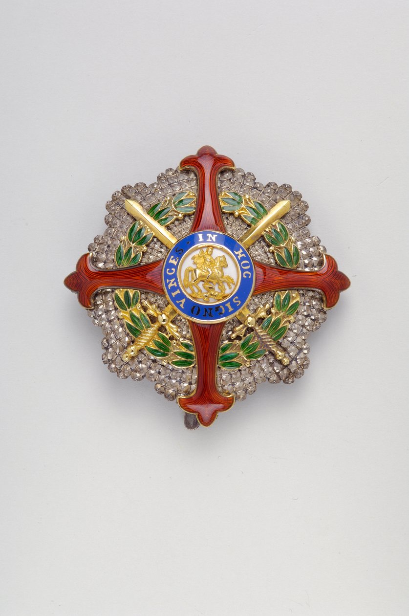 A Két Szicília Királysága - Reunioni Szent György Rend: lovagi emléktábla nagy nyaklánc - kb. 1819 alkotó: Anonymous Anonymous