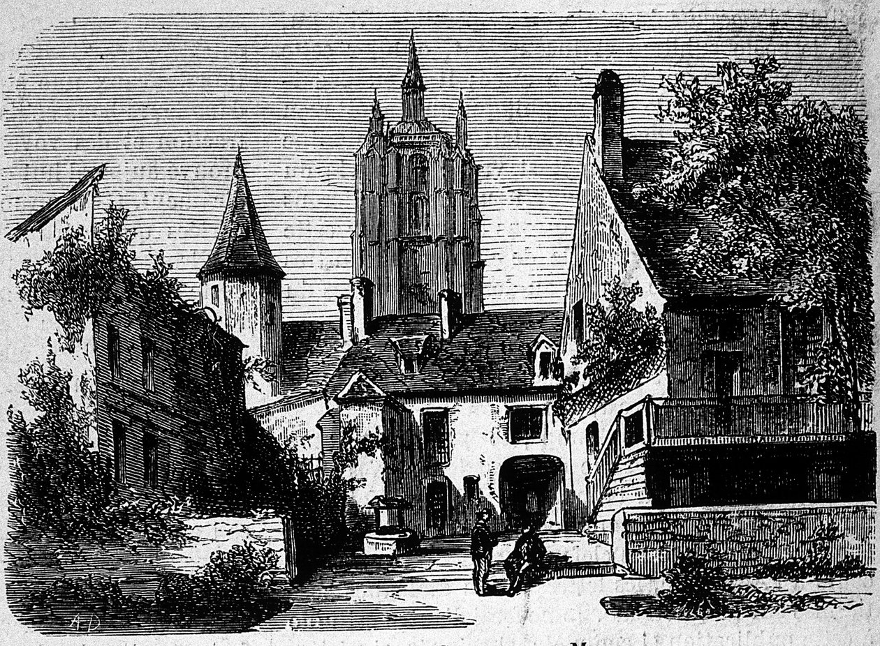 La maison au Mans – Paul Scarron (1610-1660), francia író. századi metszet. alkotó: Anonymous Anonymous