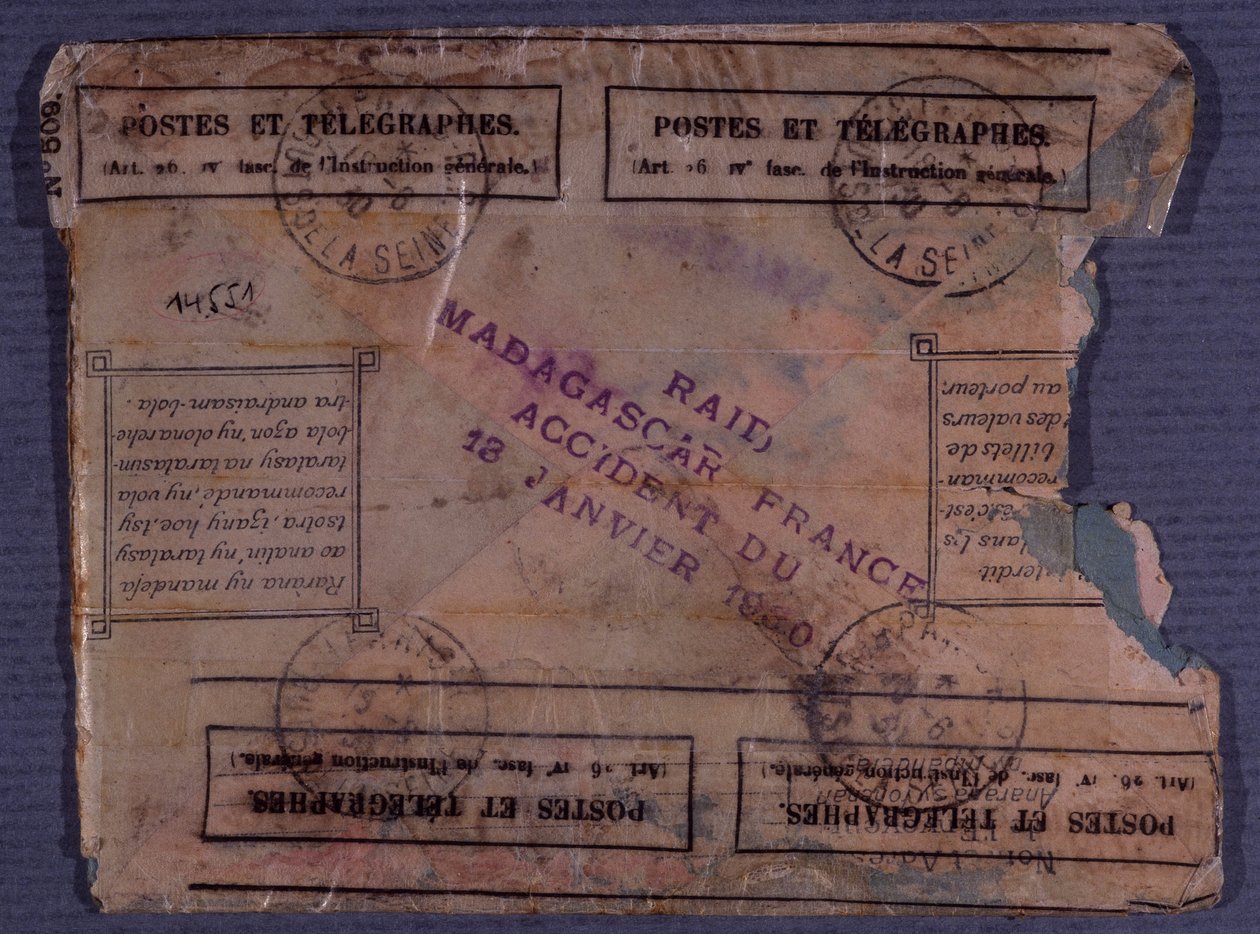 Utolsó levél a Madagaszkár-Franciaország razziából (1930. január 18-i baleset) alkotó: Anonymous Anonymous