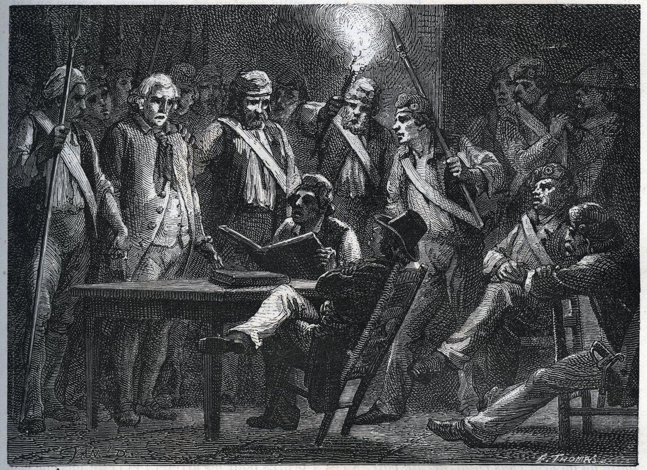 A Maillard-udvar a forradalom alatt (Stanislas Marie Maillard alkotó: Anonymous Anonymous