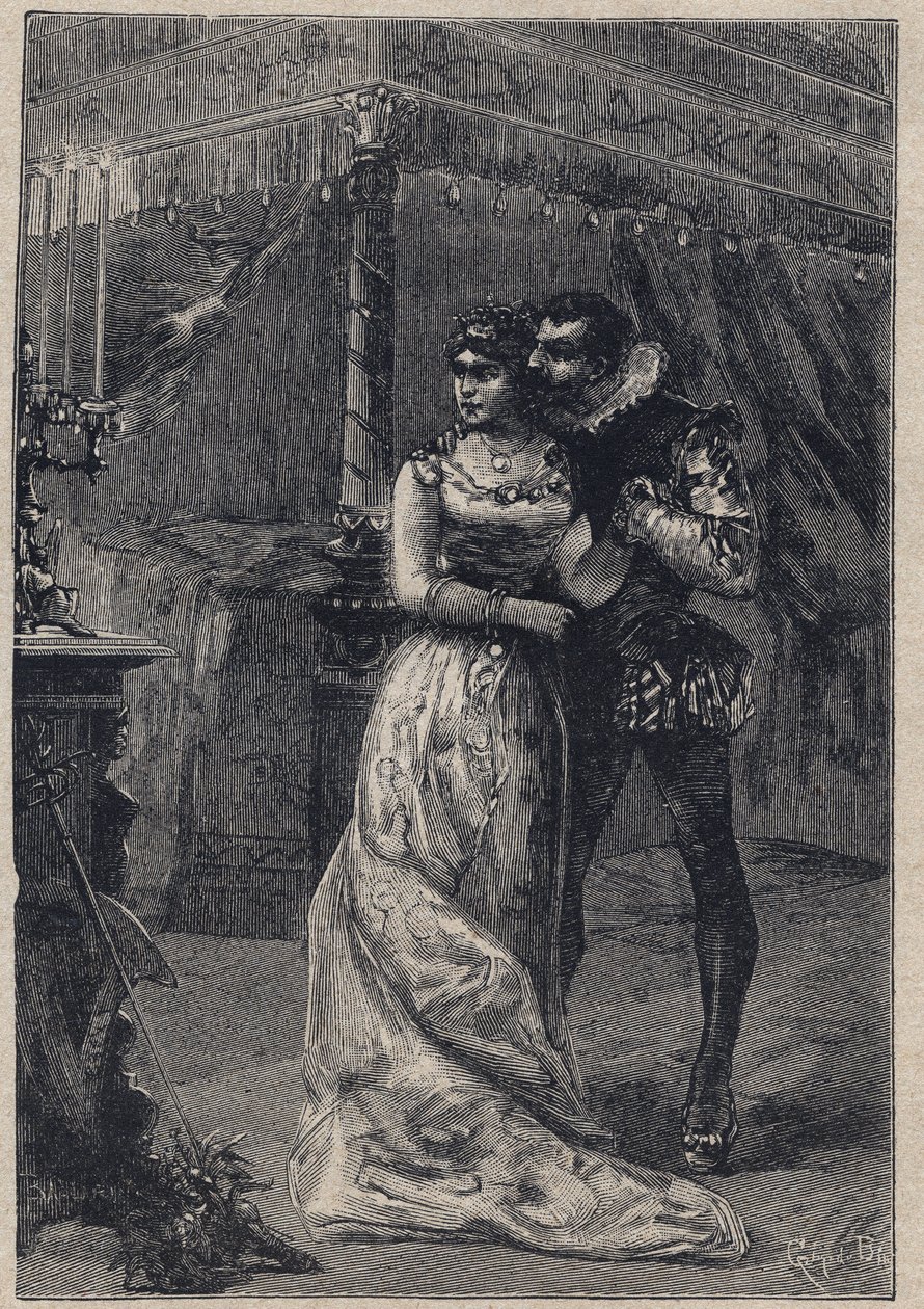 Lucrezia Borgia első férjével, Giovanni Sforza d