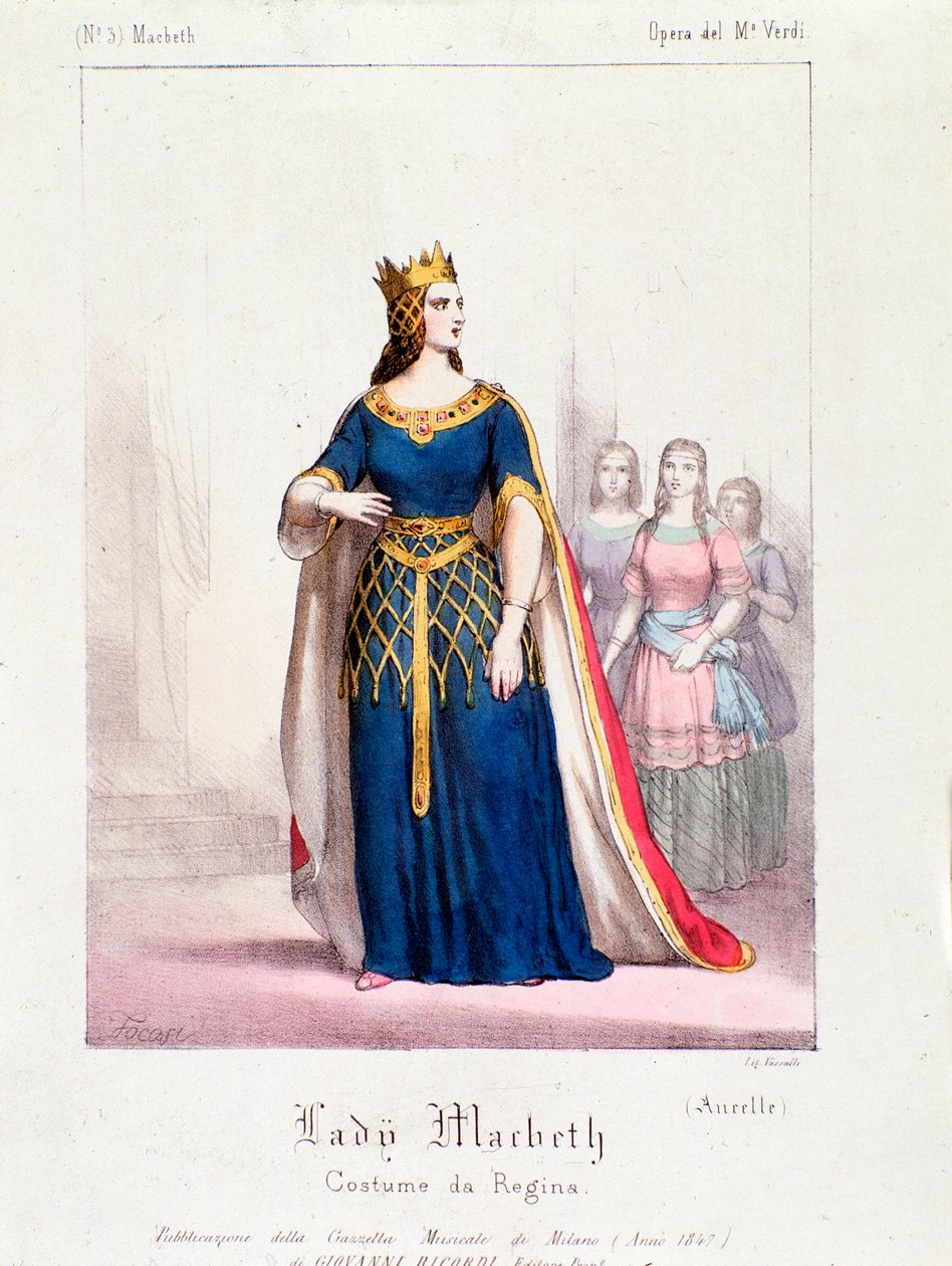 Macbeth királynő karaktere Giuseppe Verdi Macbeth-operájában alkotó: Anonymous Anonymous