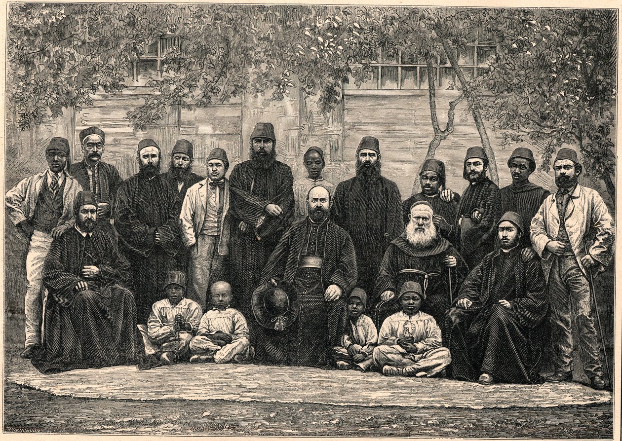 Daniel Comboni monsignor (1831-1881) és a misszionáriusok vele indultak Kairóból Kartúmba január 26-án. alkotó: Anonymous Anonymous