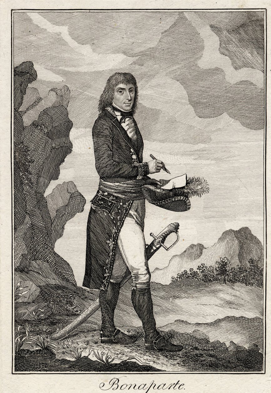 Napoleon Bonaparte - Anonymous - 1797 - Rézmetszet - 16,2x11,1 - Magángyűjtemény alkotó: Anonymous Anonymous