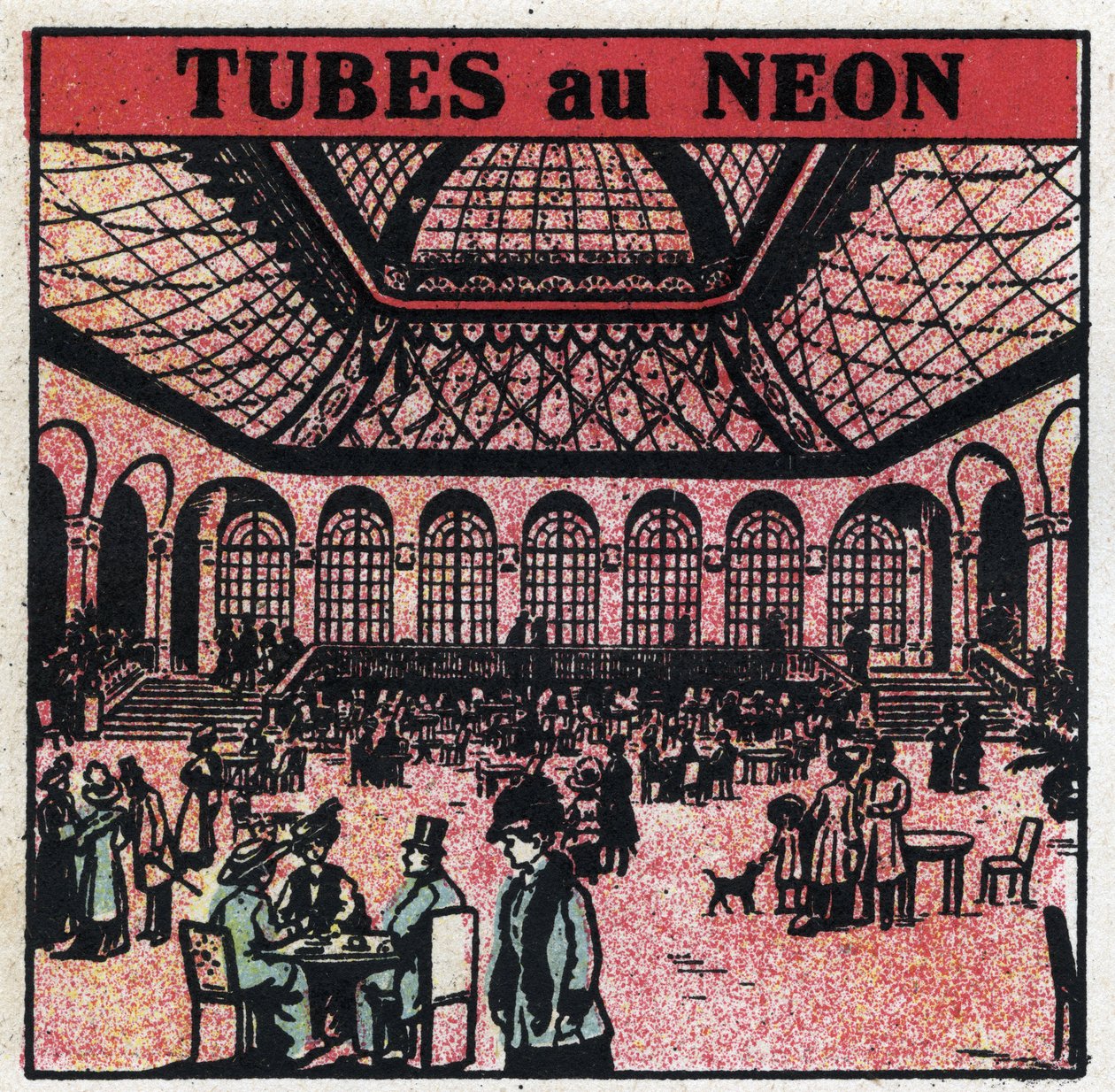 Új gáztulajdonságok: neoncsövek. 1925 névtelen illusztrációja. Magángyűjtemény. alkotó: Anonymous Anonymous