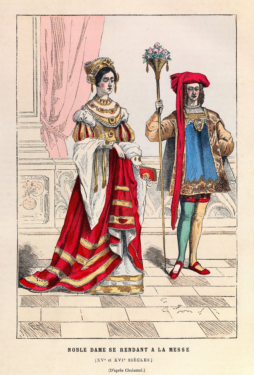 Templomba járó nemesasszony 15. század - Templomba járó nemesasszony 15. század - magángyűjtemény alkotó: Anonymous Anonymous