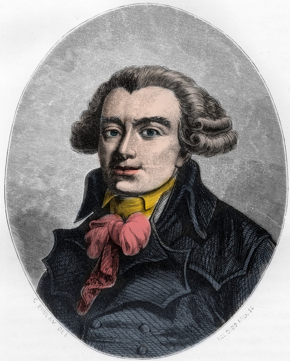 PIERRE VICTORIEN VERGNIAUD Francia forradalmi államférfi - Pierre Victorien Vergniaud (1753-1793), francia politikus Girondin portréja - Metszet 1863-ból Dupray de La Maherie „Vörös könyvében – Histoire De L