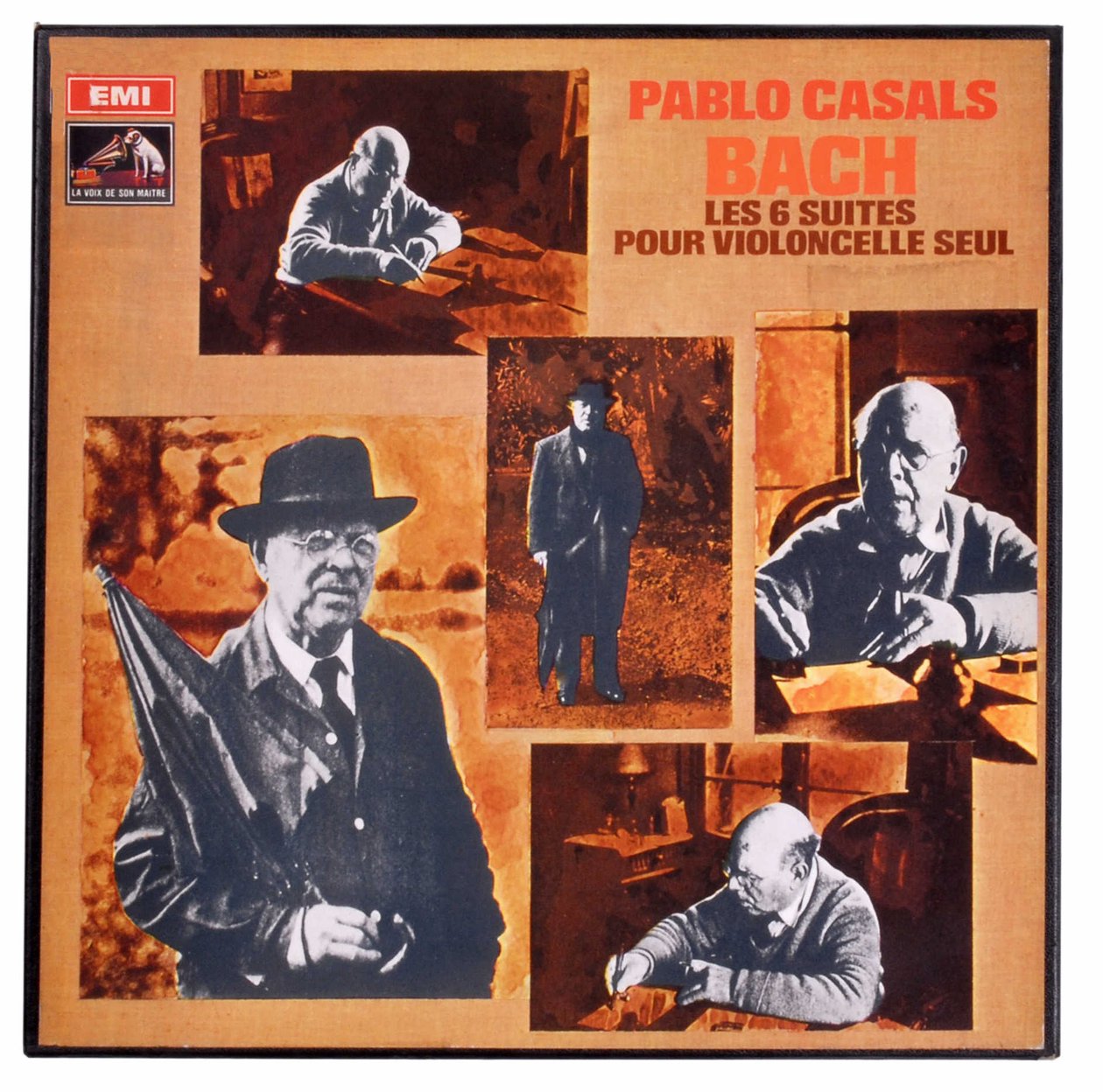 Pablo Casals felveszi Jean Sebastien Bach (Johann Sebastian Bach) 6 csellószvitjét alkotó: Anonymous Anonymous