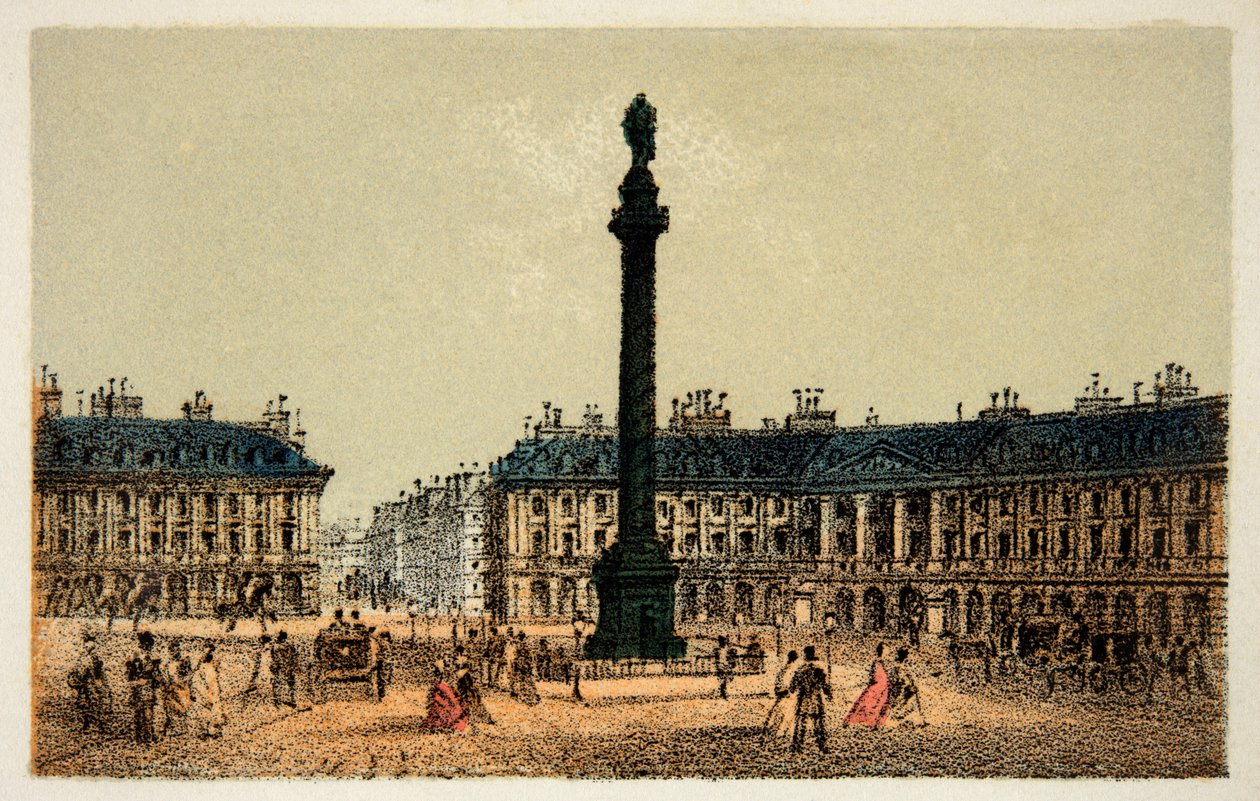 Párizs 1874: The Place Vendome, Magángyűjtemény alkotó: Anonymous Anonymous